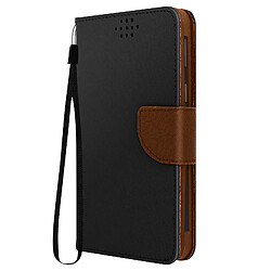 Avizar Etui universel Smartphone 152 x 76 x 10 mm avec Porte-cartes Fancy Style marron