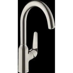 Mitigeur de cuisine HANSGROHE Focus M42 , 1 jet aspect acier inox - 71802800