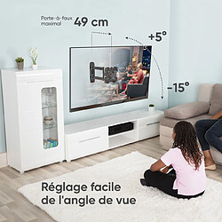 Acheter ONKRON Bras TV Mural Articulé pour 17 - 43 Pouces TV & Ecran Poids jusqu'à 35 kg - Accroche TV Mural avec VESA 100x100 - 200x200 mm/Support Mural TV Orientable et Inclinable et Pivotant M4SR-B Noir