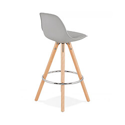 Acheter Kokoon Design Tabouret de bar design ANAU MINI GREY 42x42x85 cm