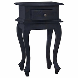 Acheter Maison Chic Table de chevet,Table de nuit,Table d'appoint pour salon Café noir clair 35x30x60cm Bois d'acajou massif -MN84087