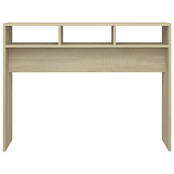 Maison Chic Table console | Meuble d'entrée | Table d'appoint Chêne sonoma 105x30x80 cm Aggloméré -GKD68978 pas cher