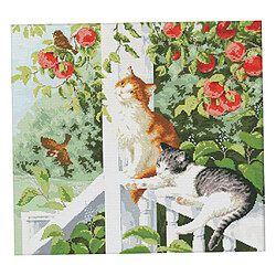 Acheter Artisanat Estampillé Kit De Point De Croix-chat 2 Chats 14CT