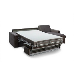 Acheter Inside 75 Canapé d'angle express MIDNIGHT EDITION VELOURS bleu marine matelas 16 cm