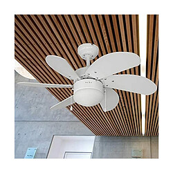 Ventilateur de Plafond avec Lumière EDM Aral Blanc 50 W