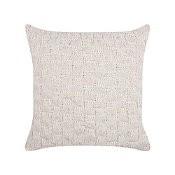 Beliani Coussin BASALIM 45 x 45 cm Unicolore Beige