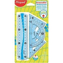 Maped mini kit de géométrie Flex, incassable, 4 pièces ()