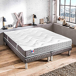 Mes Ensemble Matelas ep21/22cm 759 ressorts 160x200cm + Sommier