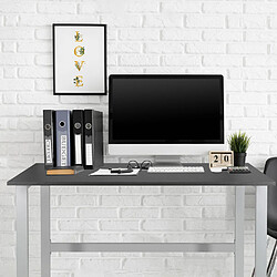 Bureau WORKSPACE LIGHT I Graphite hjh OFFICE pas cher