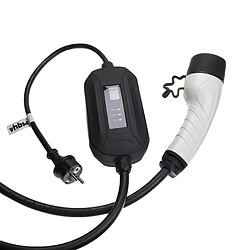 Avis vhbw Câble de recharge type 2 vers prise Schuko compatible avec Renault Twingo Electric, Twizy, Zoe voiture électrique - 1 phase, 16 A, 3,5 kW, 3 m