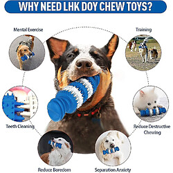 Jouets pour chiens pour mâcheurs agressifs Grande race, jouets à mâcher pour chiens de taille moyenne, 100% caoutchouc naturel - Jouets durables pour brosse à dents pour chiens Soins dentaires Dents