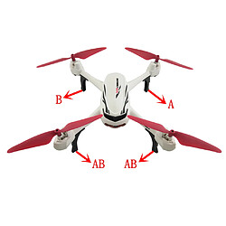 8pcs Kits de Extensions Amortisseur Améliorer Train d'atterrissage Trépieds pour Hubsan X4 H502S H502E Drone pas cher