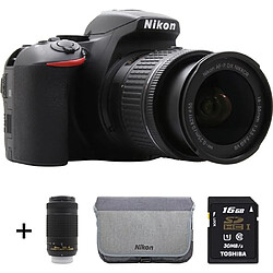 Nikon Appareil photo Reflex D5600 + 18-55 + 70-300VR + 16Go + sac