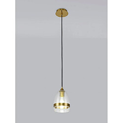 Avis Luminaire Center Suspension design 1 ampoule Laiton antique