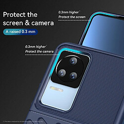 Htdmobiles Coque pour Xiaomi Poco F4 5G - housse etui silicone gel thunder + verre trempe - BLEU FONCE