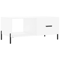 Maison Chic Table basse,Table Console Table d'appoint, Table pour salon blanc 90x50x40 cm bois d'ingénierie -MN88909