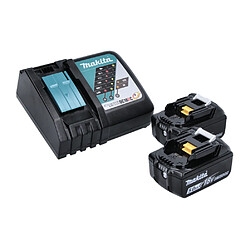 Acheter Makita DBO180RTJ Ponceuse excentrique sans fil 125mm 18V + 2x Batteries 5,0Ah + Chargeur + Coffret Makpac