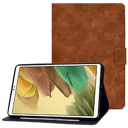 Etui en PU anti-chute avec support et porte-cartes pour votre Samsung Galaxy Tab A7 Lite 8.7-pouces T220/T225 - marron