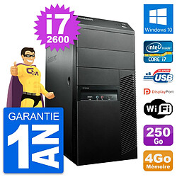 PC Tour Lenovo M91p Intel Core i7-2600 RAM 4Go Disque Dur 250Go Windows 10 Wifi - Occasion