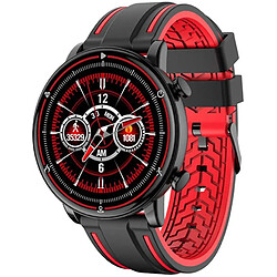 Chrono Montre Connectée Chronus Q83 IP68 Étanche Bluetooth-Rouge