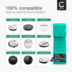 Avis Batterie pour ECOVACS Deebot 900, D900, 901, M88, D901, DG710, 907, DG716, ECOVACS OZMO 610, DD35 3000mAh de CELLONIC