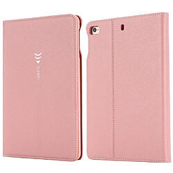 Wewoo Housse Étui Coque Pour iPad Mini 2019 & 4 & 3 & 2 & 1 & 1 Etui de protection contre les renversements horizontaux GEBEI PU + TPU avec support et emplacements cartes or rose