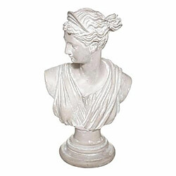 Statuette Déco Buste Diane 30cm Blanc