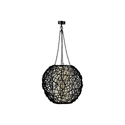 Aubry Gaspard Lampe boule rotin. Lampe boule rotin