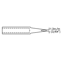 Perel Panne De Fer À Souder - Forme De Burin - 1.2 Mm (3/64 )