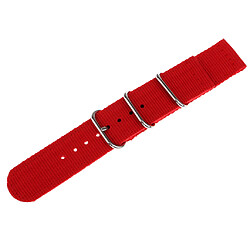 bracelet en nylon avec boucle en acier inoxydable rouge 20 mm pas cher