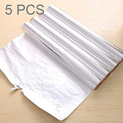 Wewoo 5 PCS 5m Bakest Aluminium Étain Papier Barbecue