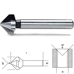 BETA Fraise à noyer 3 dents acier HSS - 426 (Ø 28.0 _____ 71 mm _____ 004260013)