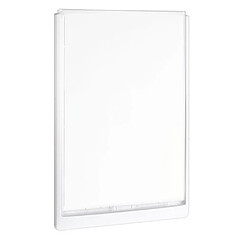 Avis Durable Plaque de porte Clicksign blanche.