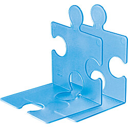 HAN Serre-livres PUZZLE, set de 2, bleu translucide ()