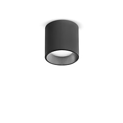 Ideal Lux Downlight LED monté en surface noir, 4000K, non dimmable