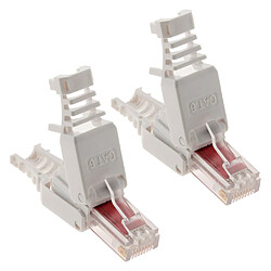 Lot de 10 fiches RJ45 CAT 6 sans outil - Zenitech