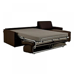 Avis Inside 75 Canapé d'angle SUN convertible EXPRESS 120cm polyuréthane marron matelas épaisseur 16cm