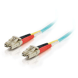 Cables To Go C2G 85549 câble de fibre optique 1 m OFNR LC Turquoise