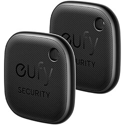 eufy Security Localisateur d?Article Bluetooth 2 Pack, Détecteur de clés, Traqueur pour écouteurs et Bagages, Détecteur de téléphone, Résistant à l?Eau, Fonctionne avec Apple Find My (iOS Seulement)