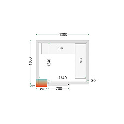 Kit de Système de Rayonnage pour Chambre Froide modèle CRPF1815 - Tefcold