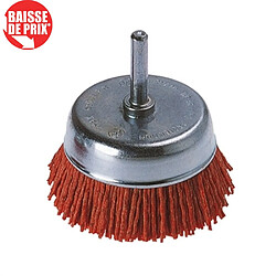 Brosse Wolfcraft nylon rouge soucoupe Diamètre 65 mm