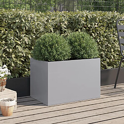 Avis Maison Chic Jardinière,Bac à fleurs - pot de fleur argenté 62x40x39 cm acier galvanisé -GKD51591