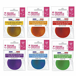 Graines Creatives 6 colorants solides pour bougie 20 g