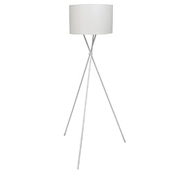 vidaXL Lampadaire avec support haut Blanc