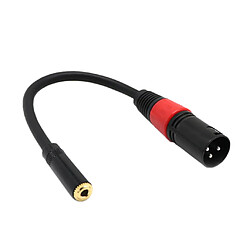 Câble Audio Adaptateur 3.5mm Femelle Vers XLR pour Ordinateur de Bureau