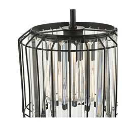 Acheter Luminaire Center Suspension Naeva Cristal, noir mat