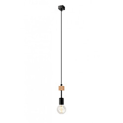 Lumière Suspension design Orazio Bois,acier Noir 1 ampoule 895cm