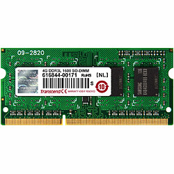 Transcend 8Go DDR3L 1600 REG-DIMM CL11 8Go DDR3L 1600Mhz REG-DIMM 2Rx8 512Mx8 CL11 1.35V