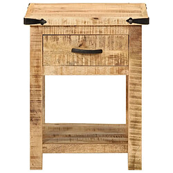 Avis Maison Chic Table de chevet | Table de nuit 40x40x50 cm bois de manguier massif -GKD31595