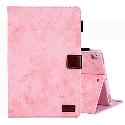 Wewoo Housse Étui Coque Pour iPad Mini 2019 en cuir à rabat horizontal de style commercial avec support et fente cartecadre photo et fonction veille / réveil rose